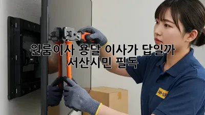원룸이사, 용달 이사가 답일까? 🚚💨 서산시민 필독!